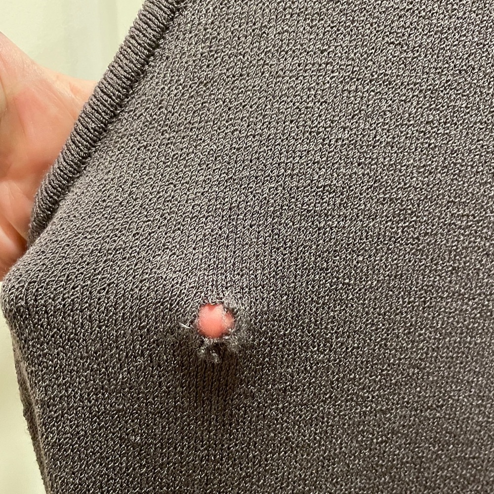 St. John Collection Santana Knit Sleeveless Cowl Neck Bodycon Dress - Picture 3 of 11